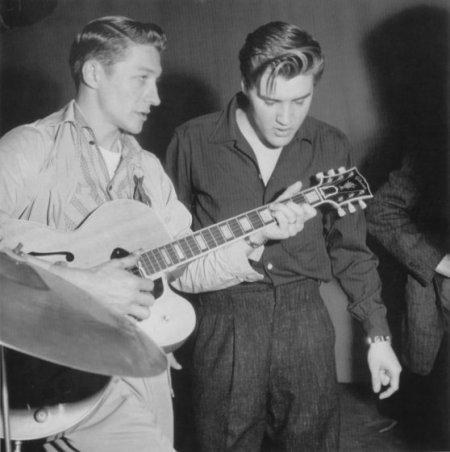 Scotty and Elvis rehearse for Milton Berle Show