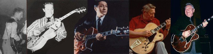 montage of pics of Scotty Moore