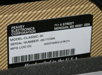 Peavey Speaker Serial Number Lookup